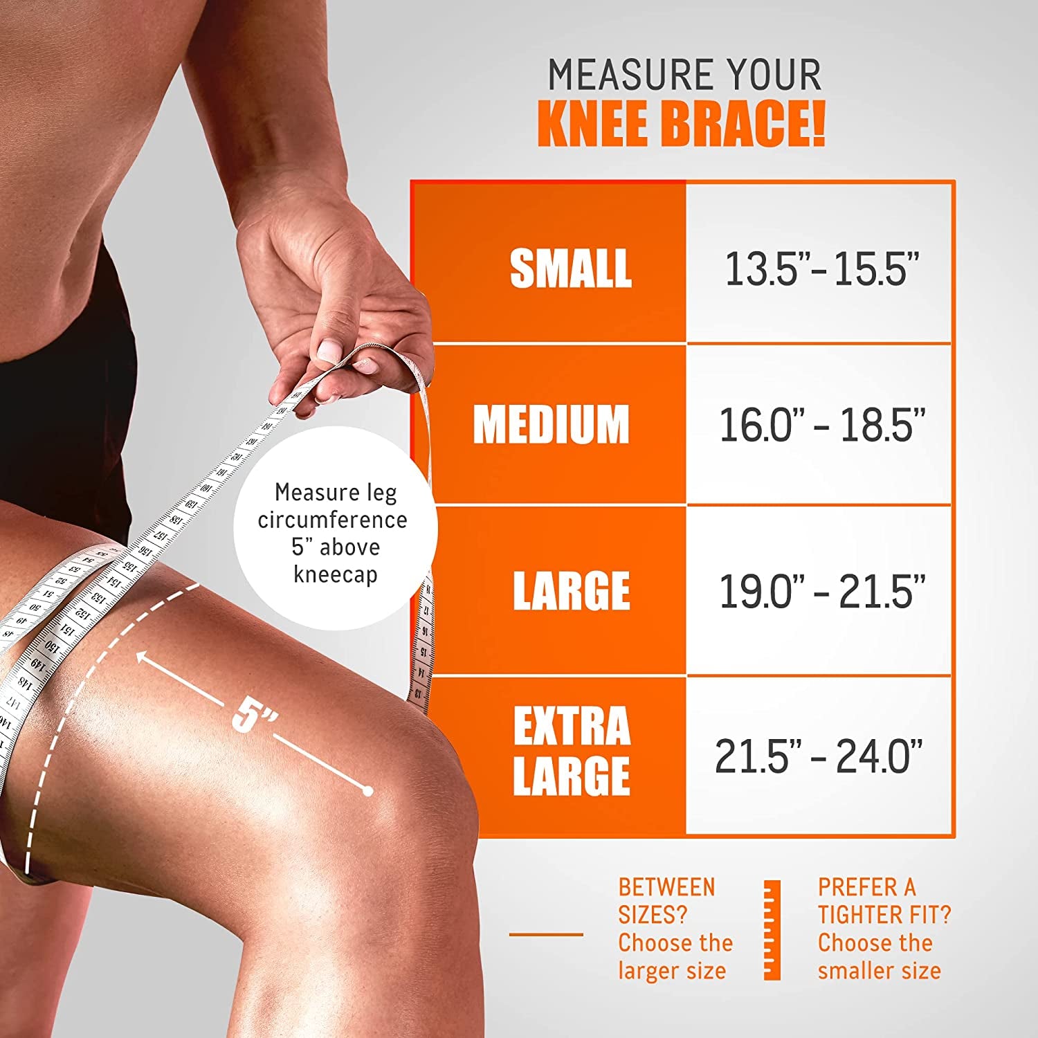 ® - Compression Knee Sleeves, Medical - Grade Knee Compression Sleeve Women and Men for Crossfit to Reduce Knee Pain In, Weightlifting, and Gym Knee Support, Orange, Small, Pack of 2 - WalkerTFitness