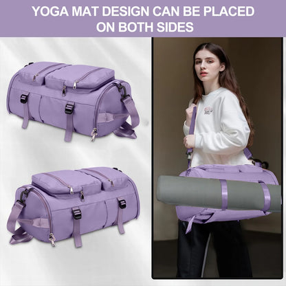 Duffle Bag Gym Bags Waterproof Sports Duffel Bags Travel Weekender Bag for Men Women Overnight Bag with Shoes Compartment - WalkerTFitness