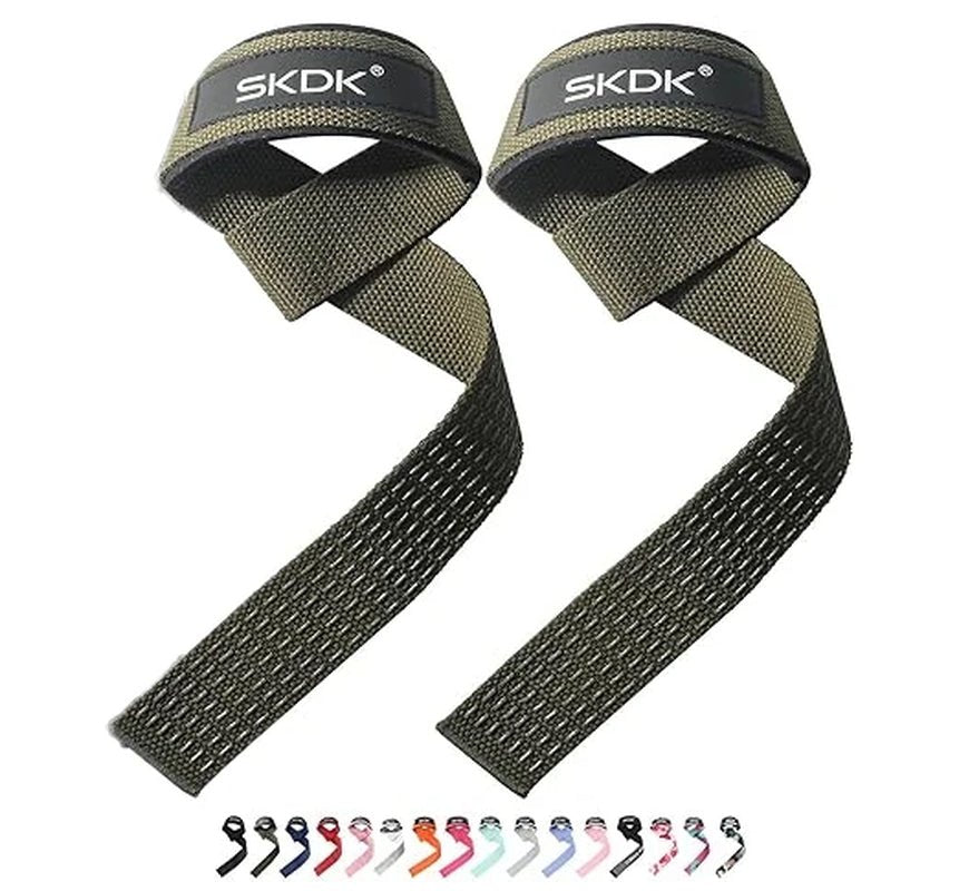2PC/4PC/3PAIR Weightlifting Straps Anti - Slip Silicone Lifting Wrist Straps Strength Training Deadlifts Crossfit Hand Grips Wrist - WalkerTFitness