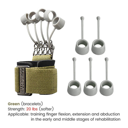 Hand Resistance Bands Finger Stretcher Extensor Exerciser Grip Strengthener US - WalkerTFitness