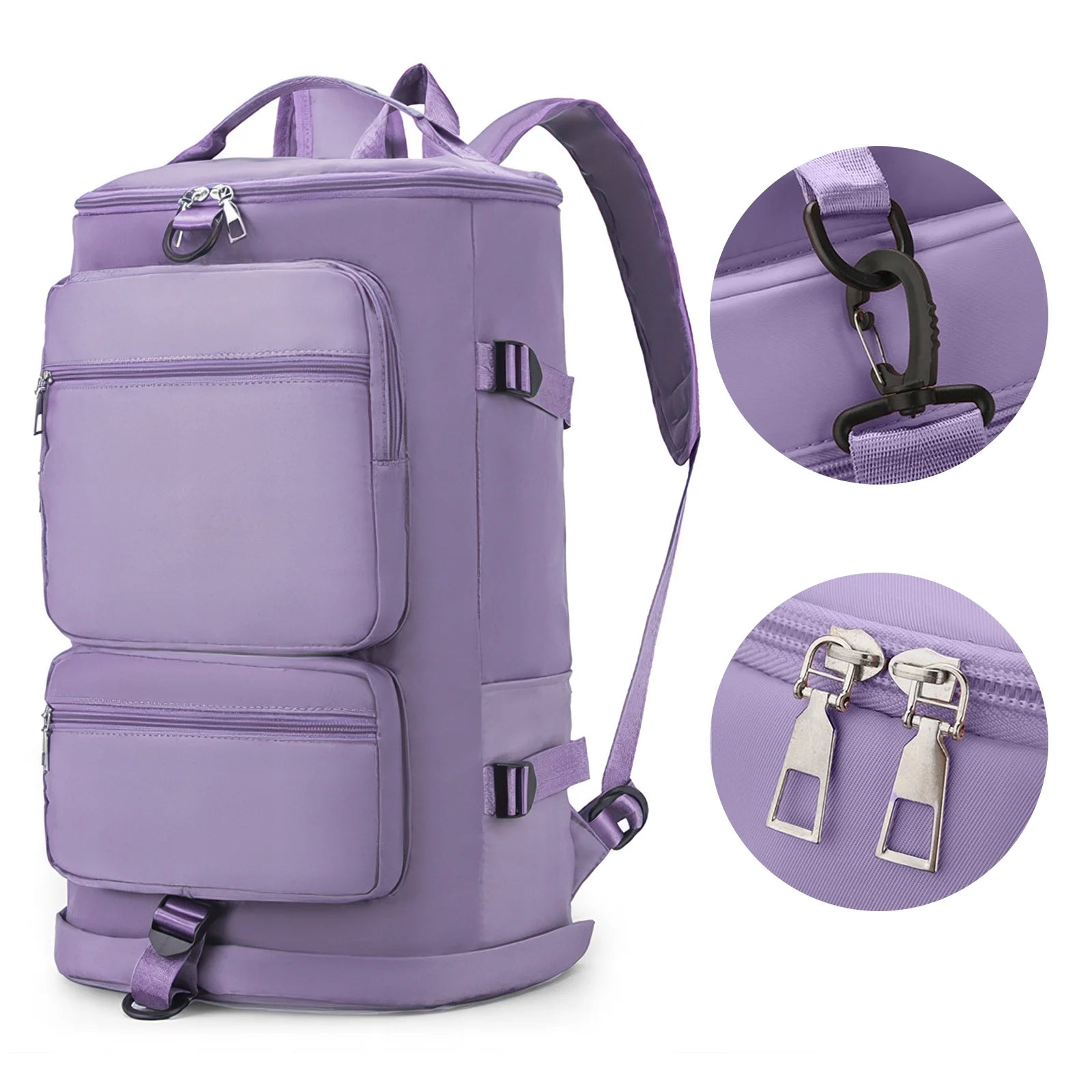 Duffle Bag Gym Bags Waterproof Sports Duffel Bags Travel Weekender Bag for Men Women Overnight Bag with Shoes Compartment - WalkerTFitness