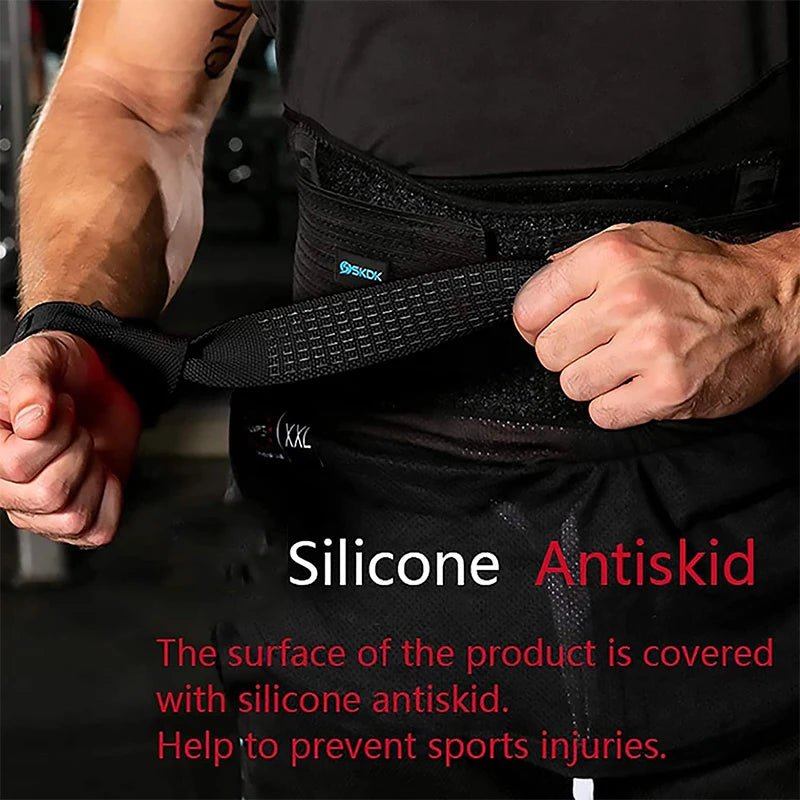 2PC/4PC/3PAIR Weightlifting Straps Anti - Slip Silicone Lifting Wrist Straps Strength Training Deadlifts Crossfit Hand Grips Wrist - WalkerTFitness