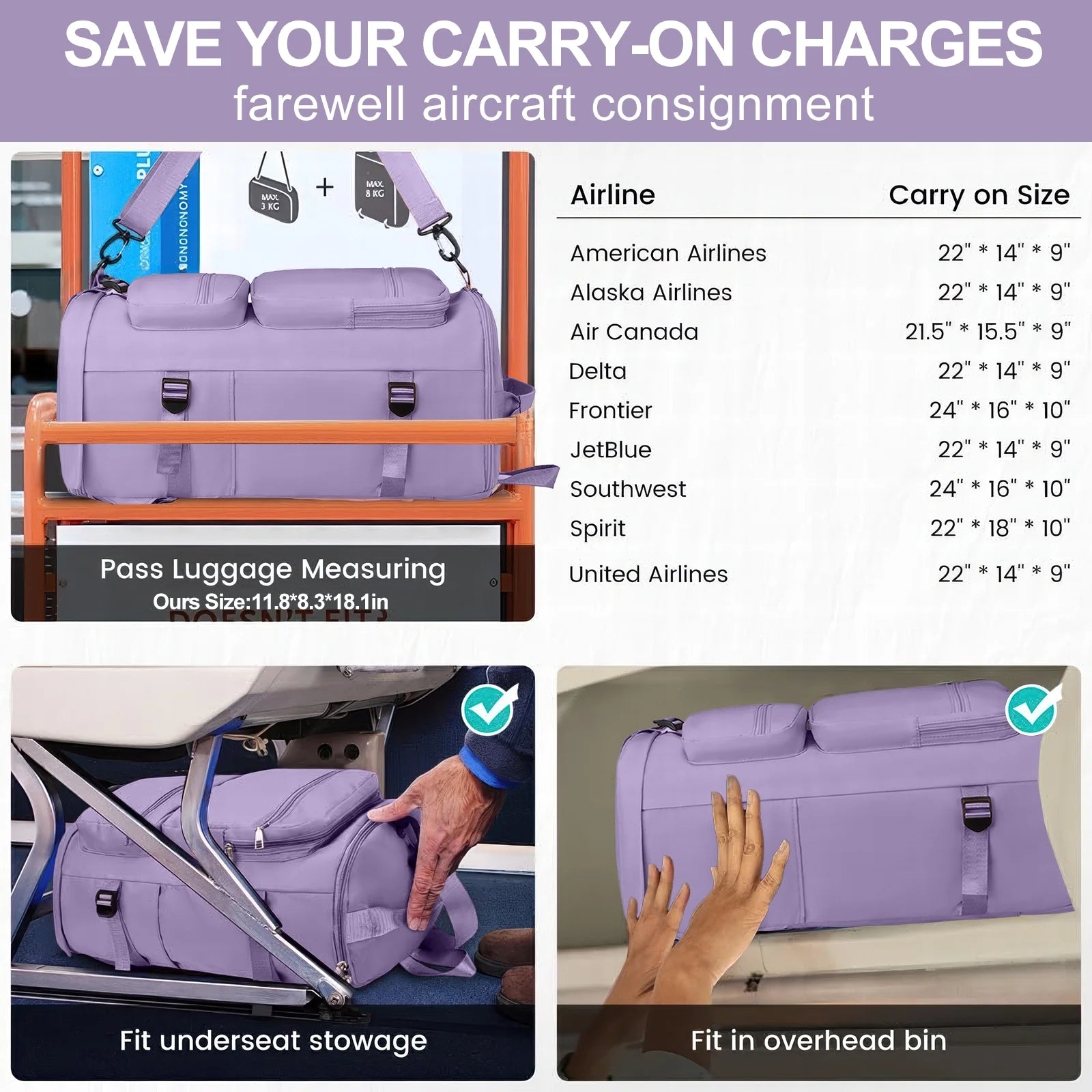 Duffle Bag Gym Bags Waterproof Sports Duffel Bags Travel Weekender Bag for Men Women Overnight Bag with Shoes Compartment - WalkerTFitness