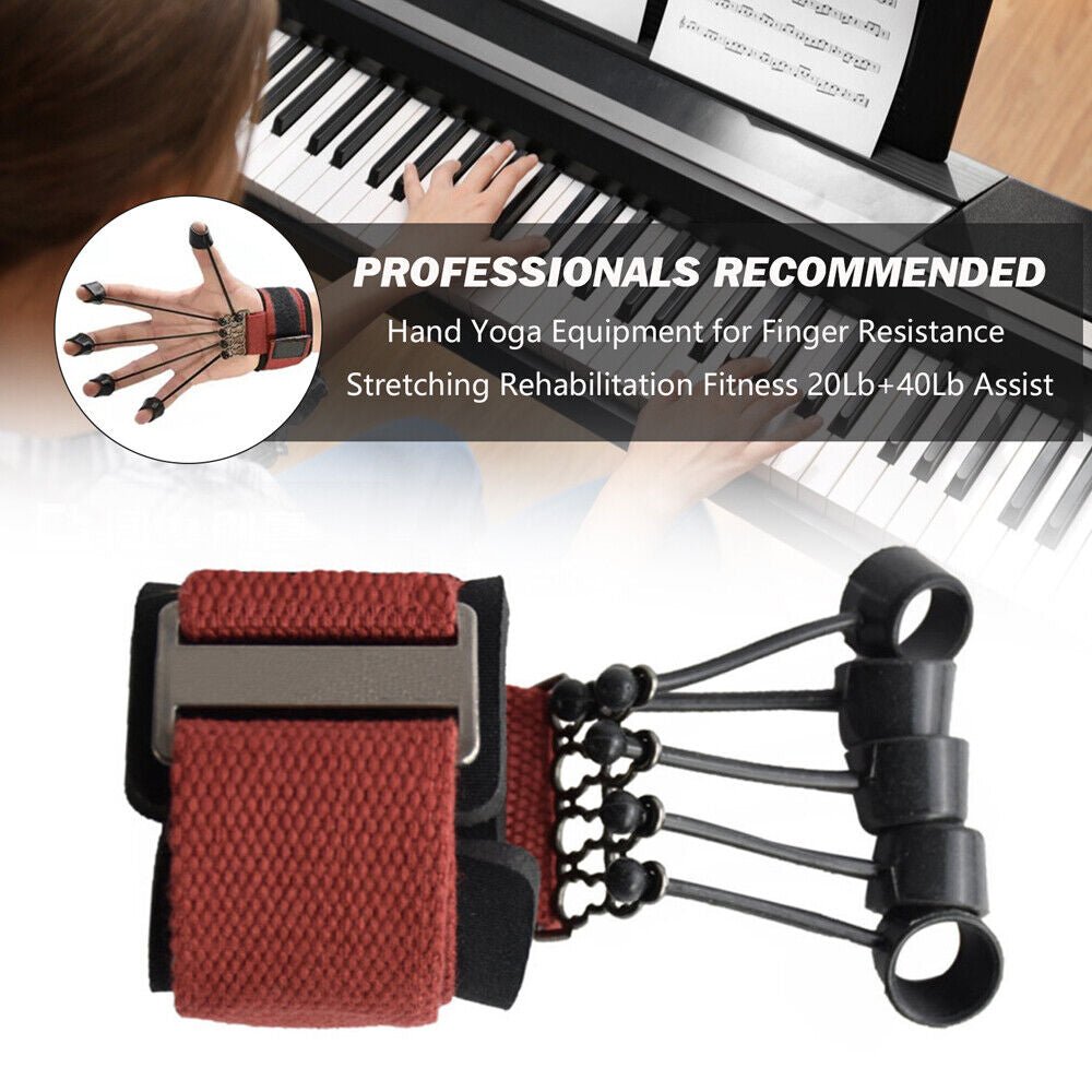 Hand Resistance Bands Finger Stretcher Extensor Exerciser Grip Strengthener US - WalkerTFitness